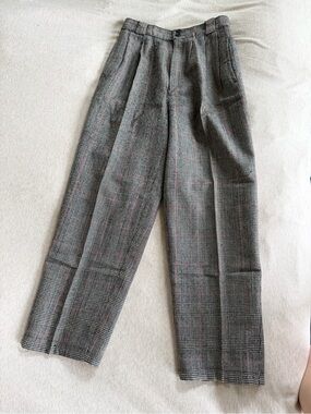 Giorgio Sant Angelo Vintage Houndstooth 100% Wool Pants